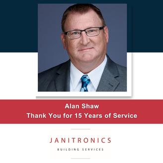 Janitronics Building Services Congratulates Alan Shaw on 15 Years of Service