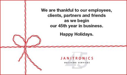 Happy Holidays From Janitronics Building Services