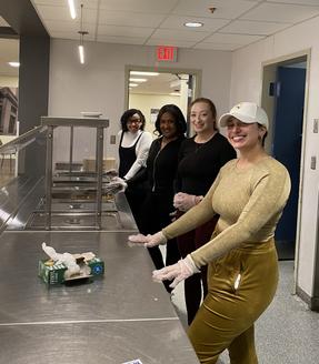 Janitronics Building Services Volunteers at New England Center and Home for Veterans